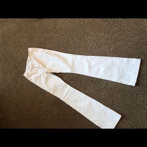 INC white flare leg denim jean size 4